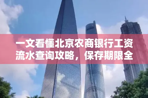一文看懂北京农商银行工资流水查询攻略，保存期限全解析