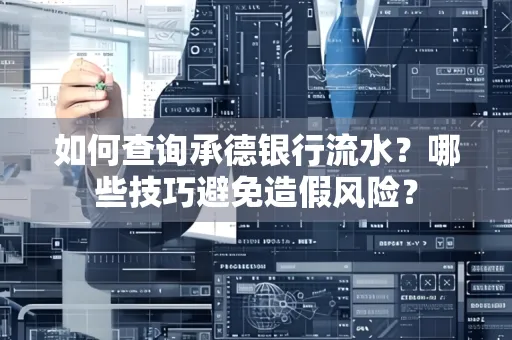 如何查询承德银行流水？哪些技巧避免造假风险？